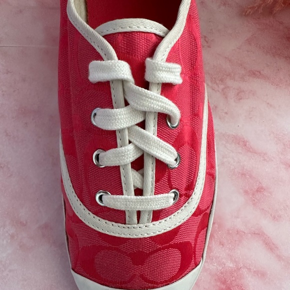 🩸Coach Bellamy Pink Signature C Sneakers - Size 9,5B🩸 - Picture 3 of 16